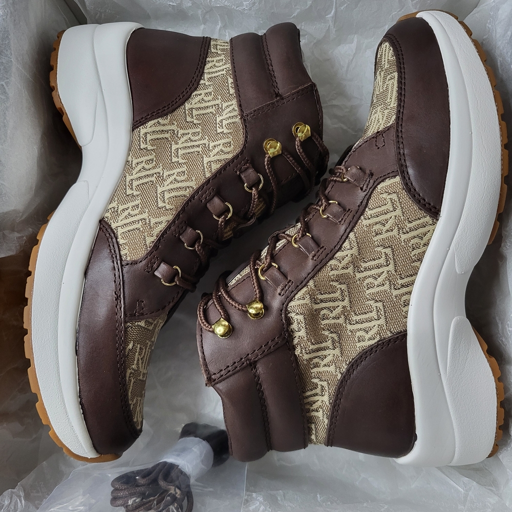 Lauren Ralph Lauren Rylee Hiker Lace-Up High-Top Hiker Sneakers / Size 7
